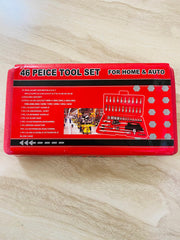 Professional 46-Piece Socket Wrench Set – Auto & Bike Maintenance