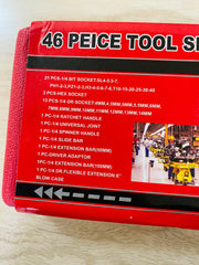 Professional 46-Piece Socket Wrench Set – Auto & Bike Maintenance