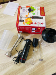 4-in-1 Hand Blender Set – 800W Powerful Mixing, Beating & Frothing