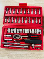 Professional 46-Piece Socket Wrench Set – Auto & Bike Maintenance