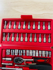 Professional 46-Piece Socket Wrench Set – Auto & Bike Maintenance