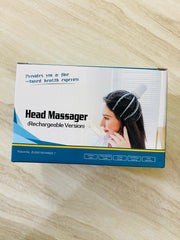 Rechargeable 3D Scalp Massager – 4 Kneading Heads for Stress Relief
