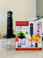 4-in-1 Hand Blender Set – 800W Powerful Mixing, Beating & Frothing